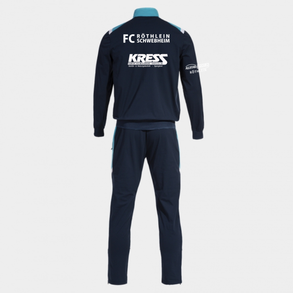 Trainingsanzug Marine mit Logo und Initialen