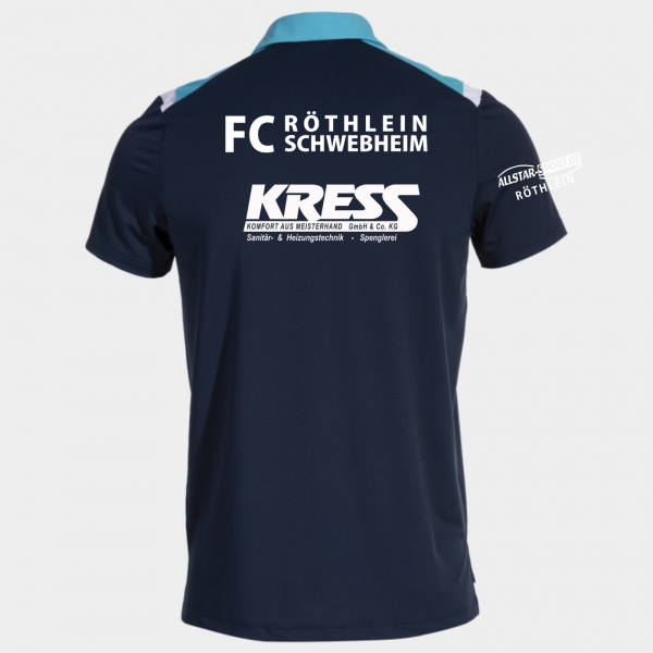 Polo Shirt Marine mit Logo und Initialen